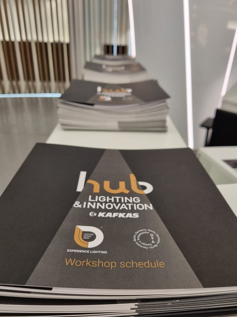 Lighting Design Week: Workshops by leading suppliers and lighting experts at HUB Lighting & Innovation by Kafkas